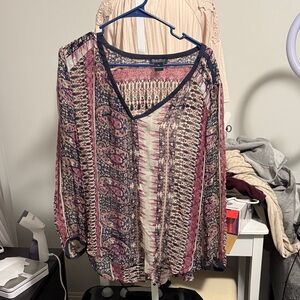 Lucky Brand Multicolor Patterned Blouse
